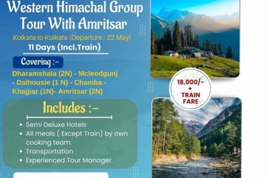 Western Himachal with Amritsar Deluxe Group Tour, 22 May, 2026.