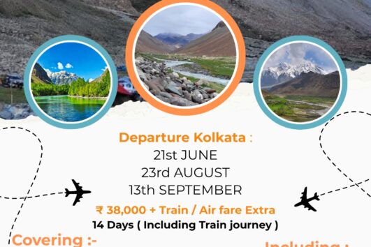 ZANSKAR WITH ARYAN VALLEY GROUP TOUR ; DEPARTURE 20 JUNE 2026.